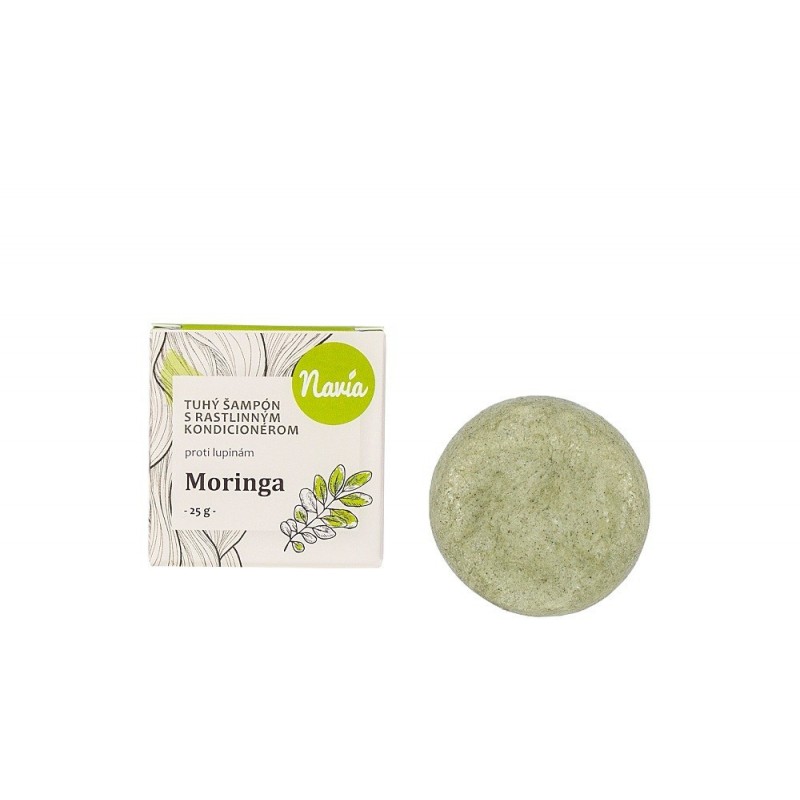 TUHÝ ŠAMPÓN S KONDICIONÉREM - MORINGA (25 g) Kvítok